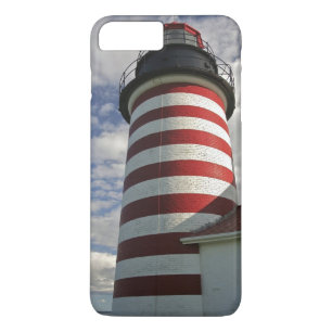 USA, Maine, Lubec. West Quoddy Head LIghthouse Case-Mate iPhone Hülle