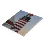 USA, Maine, Lubec. West Quoddy Head Lighthouse, Fliese (Seite)