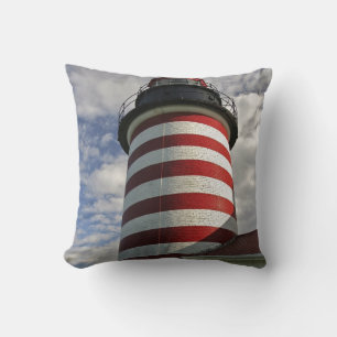 USA, Maine, Lubec. West Quoddy Head LIghthouse Kissen