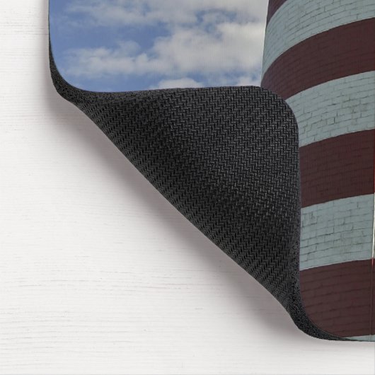 USA, Maine, Lubec. West Quoddy Head LIghthouse Mousepad (Ecke)