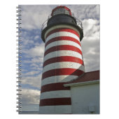 USA, Maine, Lubec. West Quoddy Head LIghthouse Notizblock (Vorderseite)