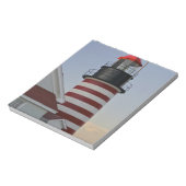 USA, Maine, Lubec. West Quoddy Head Lighthouse, Notizblock (Rotiert)