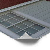 USA, Maine, Lubec. West Quoddy Head Lighthouse, Poster (Ecke)