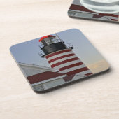 USA, Maine, Lubec. West Quoddy Head Lighthouse, Untersetzer (Linke Seite)