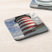 USA, Maine, Lubec. West Quoddy Head LIghthouse Untersetzer (Linke Seite)