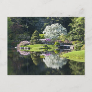 USA, Maine, Northeast Harbor. Blick auf Asticou Postkarte