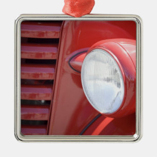 USA, Maine, Owl's Head. Scheinwerfer und Teile Ornament Aus Metall