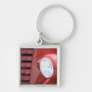 USA, Maine, Owl's Head. Scheinwerfer und Teile Schlüsselanhänger