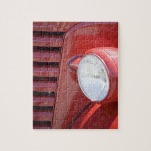 USA, Maine, Owl's Head. Scheinwerfer und teilweise Puzzle