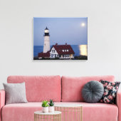 USA, Maine, Portland, Cape Elizabeth, Leuchtturm Leinwanddruck (Insitu (Wohnzimmer))