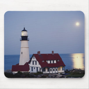 USA, Maine, Portland, Cape Elizabeth, Leuchtturm Mousepad