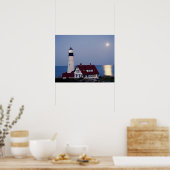 USA, Maine, Portland, Cape Elizabeth, Leuchtturm Poster (Küche)