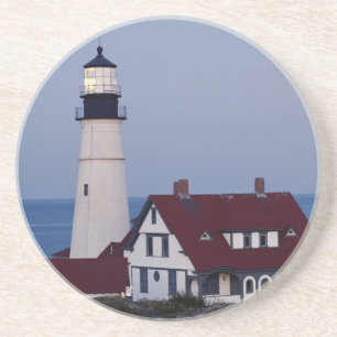 USA, Maine, Portland, Cape Elizabeth, Leuchtturm Untersetzer