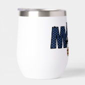 USA Mama Life Wine Tumbler - Rustikale amerikanisc (Rechts)