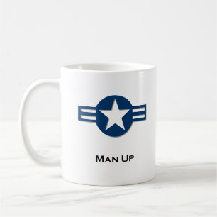 USA Man Up Blue Kaffeetasse
