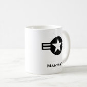 USA Mantastisch schwarz Kaffeetasse (VorderseiteRechts)