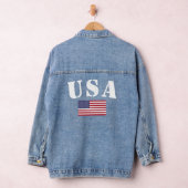 USA-Mäntel & Jacket, amerikanische Flagge Jeansjacke (Hangar)