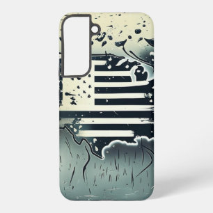 USA Map American Flag Phone Case Samsung Galaxy Hülle