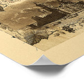 USA Map by G. Colton (1850) Poster (Ecke)