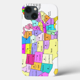 USA Map Covered Case-Mate iPhone Hülle