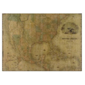 USA Map Cutting Board Schneidebrett (Vorderseite)
