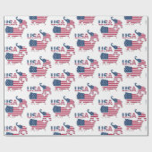 USA Map Flag Politisches republikanisches Party El Geschenkpapier (Flach)