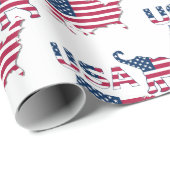 USA Map Flag Politisches republikanisches Party El Geschenkpapier (Rolleneckpunkt)