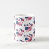 USA Map Flag Politisches republikanisches Party El Kaffeetasse (Mittel)