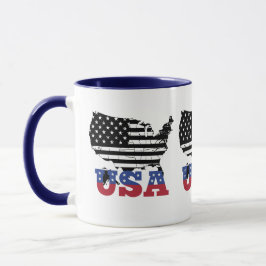 "USA Map Keramik Tasse" Tasse