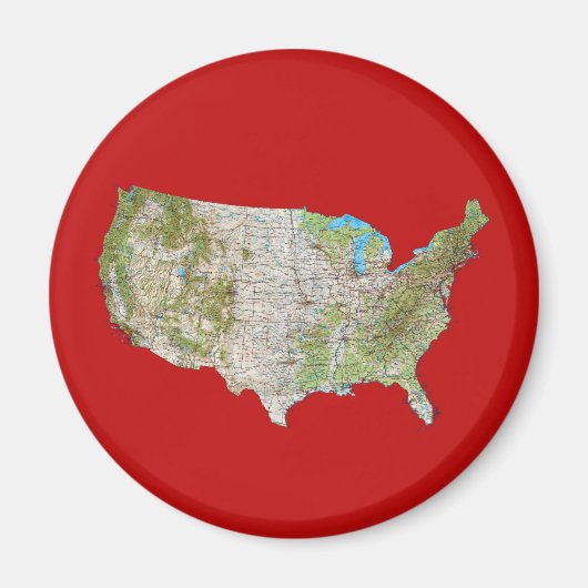 USA Map Magnet (Vorne)