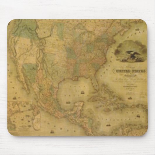 USA Map Mouse Pad Mousepad (Vorne)