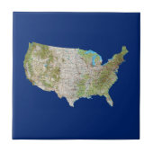 USA Map Tile Fliese (Vorderseite)