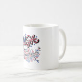 USA Map U.S. Staaten Amerika Kaffeetasse (VorderseiteRechts)