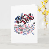 USA Map U.S. Staaten Amerika Karte (Gelbe Blume)