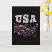 USA Map U.S. Staaten Amerika Karte (Gelbe Blume)