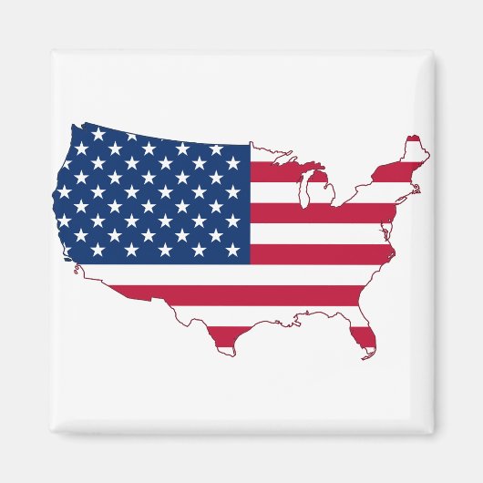 USA Map-usa-usa-america-maps-united Staaten Magnet (Vorne)