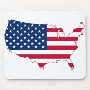 USA Map-usa-usa-america-maps-united Staaten Mousepad
