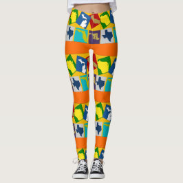 USA MAPS LEGGINGS