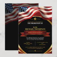 USA-Marine-Beförderung | Amerikanische Flagge Gold