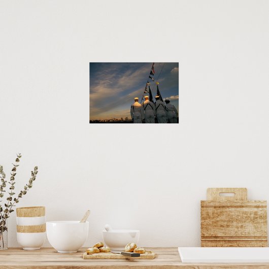 USA, Massachusettes, Boston. Farbe der US-Marine Poster (Küche)