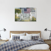 USA, Massachusettes, Gloucester: Patriotischer Zau Leinwanddruck (Insitu (Schlafzimmer))