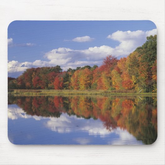 USA, Massachusetts, Acton. Herbstreflektion Mousepad (Vorne)