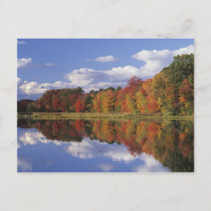 USA, Massachusetts, Acton. Widerspiegelung des Her Postkarte