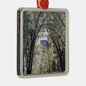 USA, Massachusetts, Boston, Beacon Hill. Silbernes Ornament (Rechts)