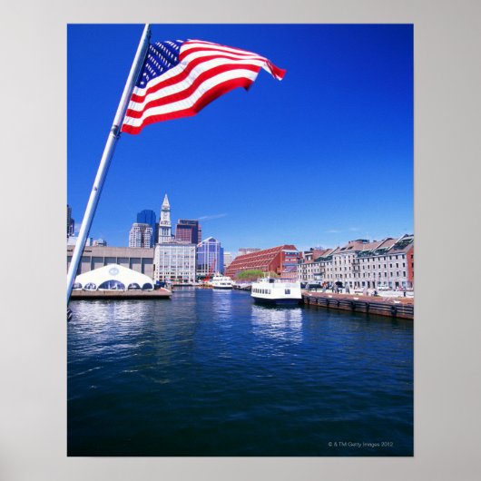 USA, Massachusetts, Boston, Boston harbour, Poster (Vorne)
