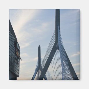 USA, Massachusetts, Boston. Die Zakim-Brücke. 2 Magnet