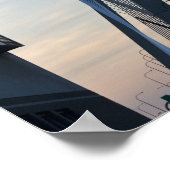 USA, Massachusetts, Boston. Die Zakim-Brücke. 2 Poster (Ecke)