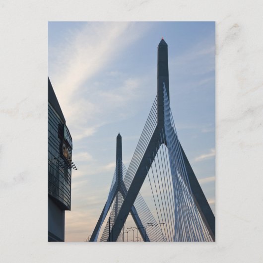 USA, Massachusetts, Boston. Die Zakim-Brücke. 2 Postkarte (Vorderseite)