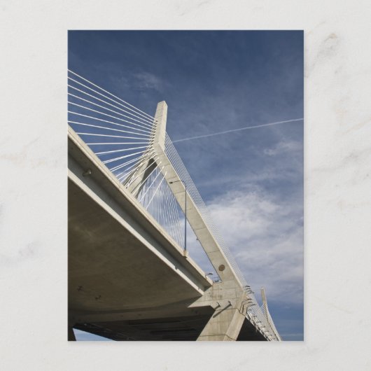 USA, Massachusetts, Boston. Die Zakim-Brücke. Postkarte (Vorderseite)
