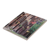 USA, Massachusetts, Boston, Häuser entlang Eichel Fliese (Seite)